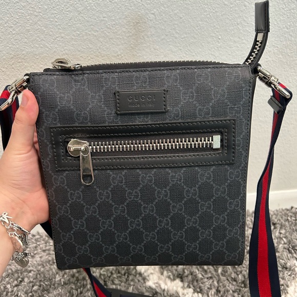 Gucci Dark Gray Messenger Bag - Picture 1 of 3